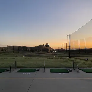 Portion of the driving range