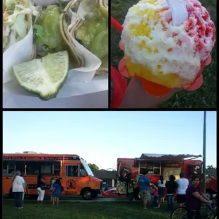 Chando's and Local Kine shave iced food trucks