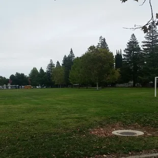 Open space area with 3 full soccer fields