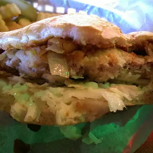 The messed up pig sandwich.