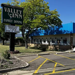 Sign in front street view