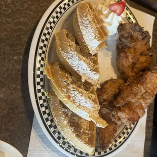 Chicken and waffles