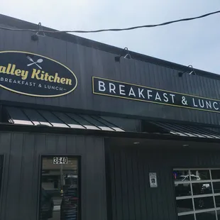 the front of the restaurant