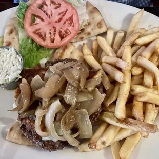 Saganaki Burger