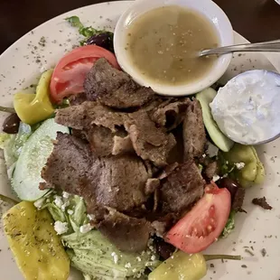 Greek Salad w/ gyros
