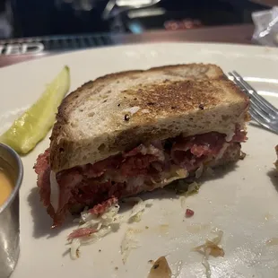 Rueben, a little chewy.