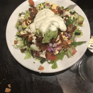 My wife enjoyed her 1/2 order of the Chopped Salad and it was more than she could eat.