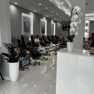 Pedicure area