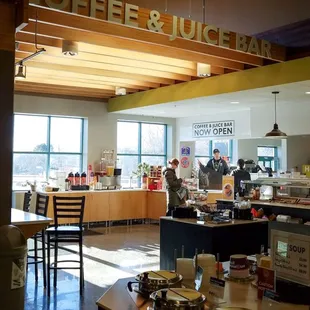 Juice and coffee bar - that gorgeous sunlight, though.