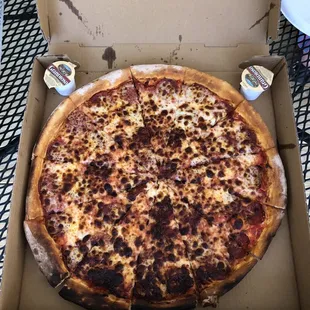 Very good, great crust. Could have used a little more sauce