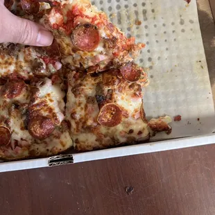 All Italian Detroit-style pizza. So damn good.