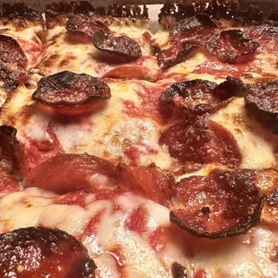 Detroit style pepperoni