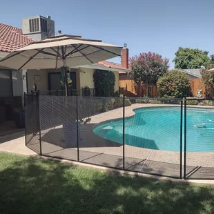 And here is a view from the lawn. Both views force you to go through the gate.