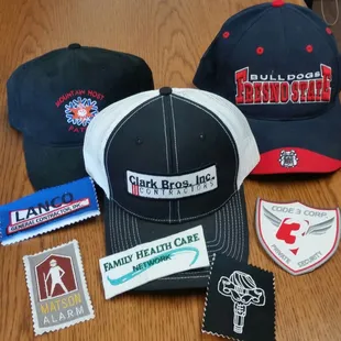 Embroidery for corporate apparel.