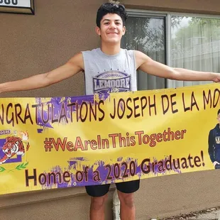 I was so happy with this banner. Thank you so much to Valley Printing &amp; Promotions for the delivery. And for congratulating my senior.