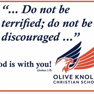 Olive Knolls Christian School yard sign