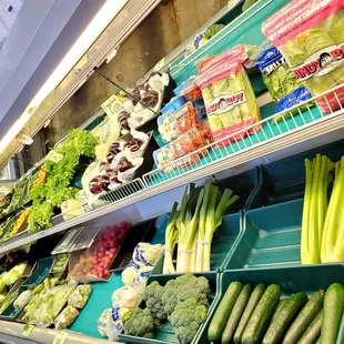 a variety of vegetables on display