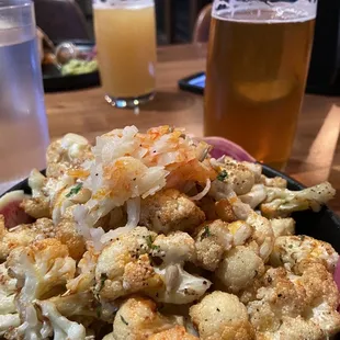 a bowl of cauliflower and onion