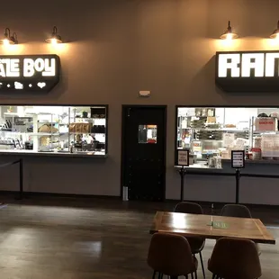 This is where you stand and order