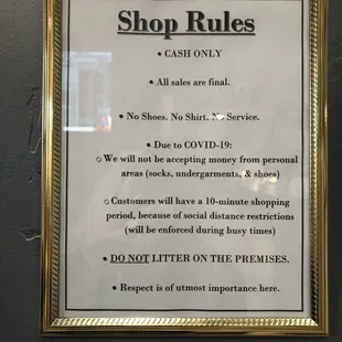 The rules