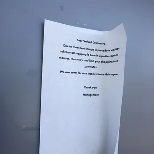 More signs