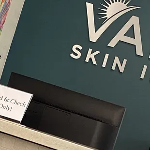 Check in at the front counter
