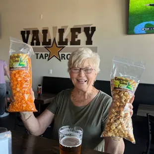 Beer and snacks