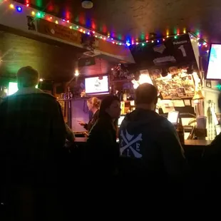 Not much sitting, more then at the bar