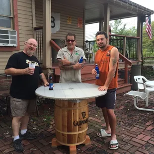 Our new handmade patio tables