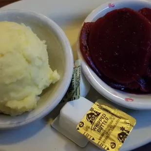 Mashed Potatoes and Beets
