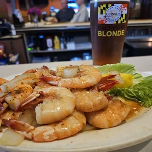 Steamed Shrimp.