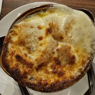 French Onion Au Gratin soup