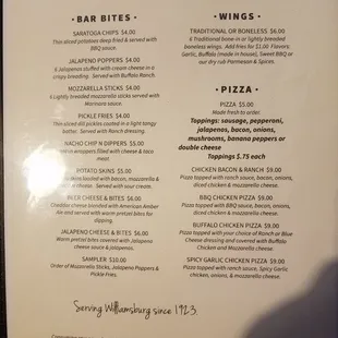 Menu page 2