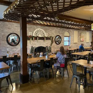 dining area with tables and chairs