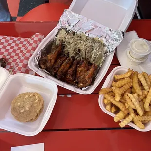 Death Valley Meal w/ Macadamia Nut cookie and fries