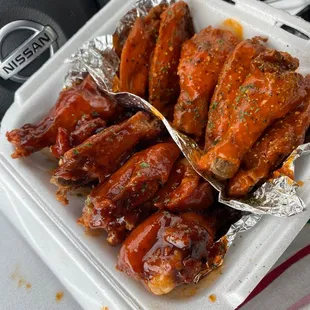 Korean BBQ and Buffalo Lemon Pepper