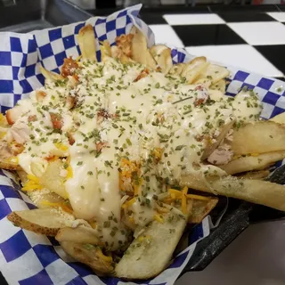 Chicken Alfredo Fries
