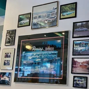 Decor inside the restaurant