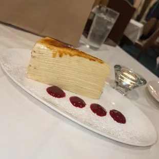Layered crepe cake