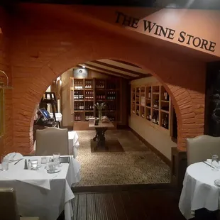 Newly added wine store.