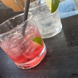 First things first, a lady have to have her a happy hour drink !