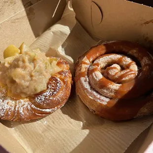 Fall 2024: Apple pie danish, caramel cardamom roll