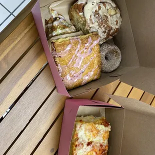 Blue berry lime scone Cinnamon roll Gingerbread donut Cherry pop tart Focaccia