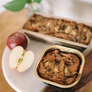 Apple walnut cake