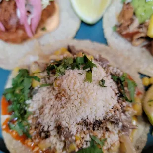 Corn/mushroom taco