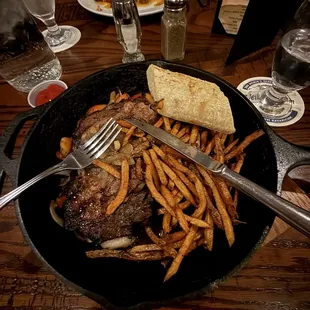 Cast Iron Prime Rib and Fresh Cut Fries.