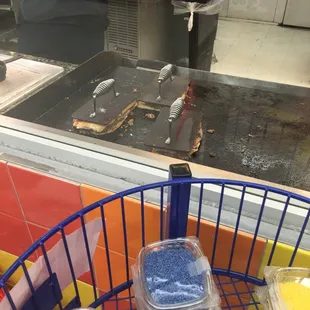 Making the sandwiches