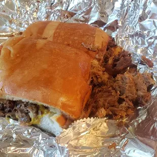 Cubano on the inside. I swear the meat melts in your mouth.