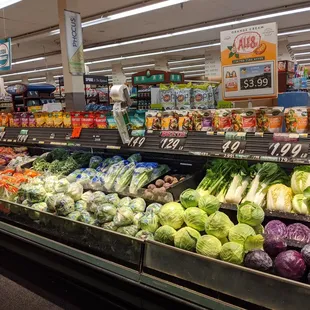 About a quarter of the fresh fruit and veggies available