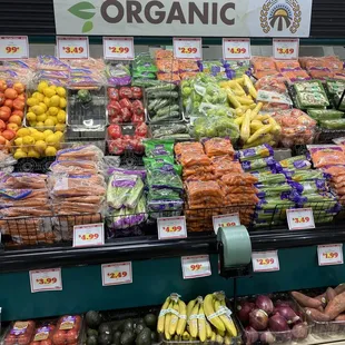 a variety of fruits and vegetables